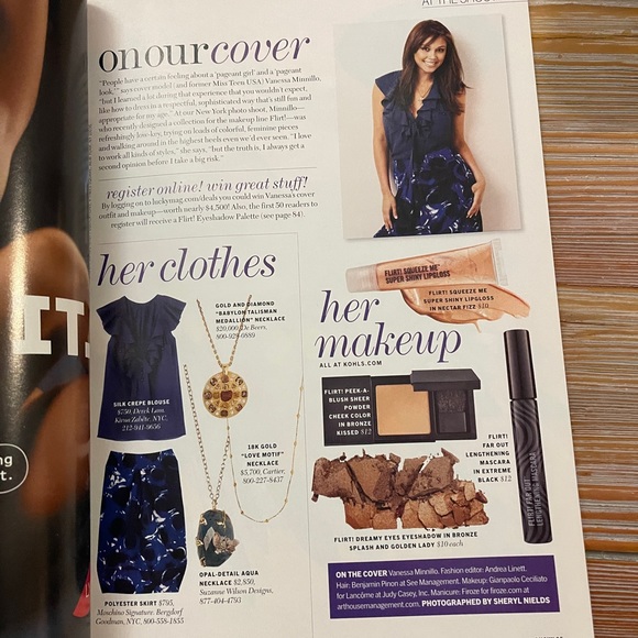 Lucky Magazine Vanessa Minnillo on Cover - July 2007 Issue - Collectible - Picture 7 of 8